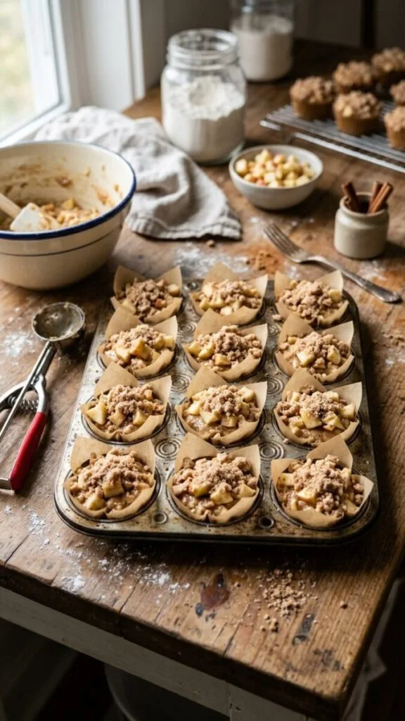 Fluffy Apple Muffins