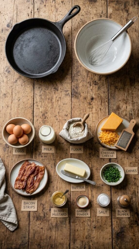Cheddar Bacon Dutch Baby