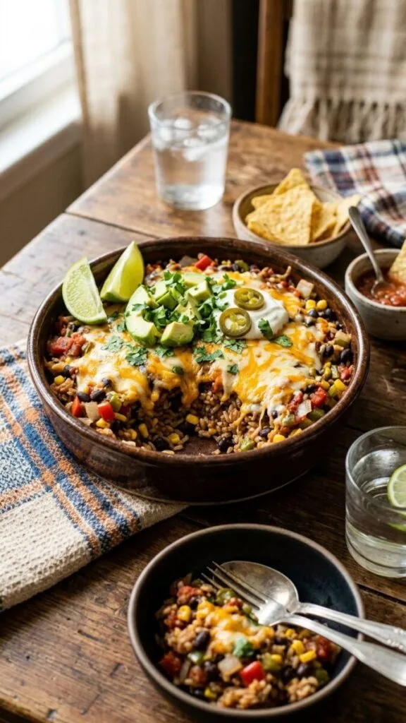 Small Batch Chicken Enchilada Casserole for Two