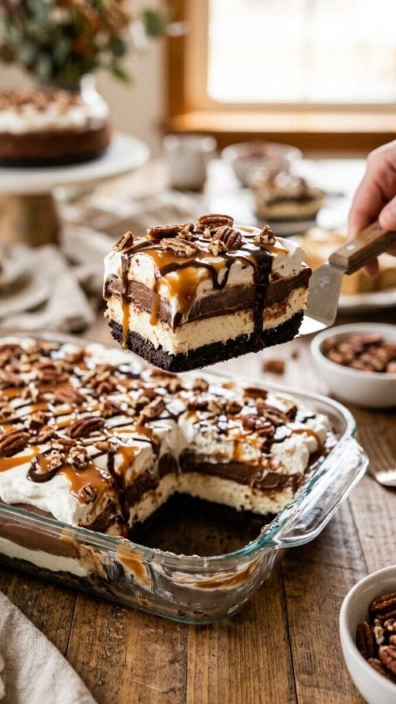 No Bake Turtle Lush: The Decadent Dessert You'll Adore