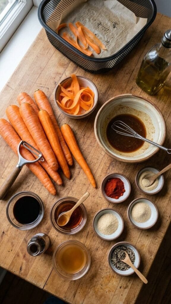 Air Fryer Carrot Bacon