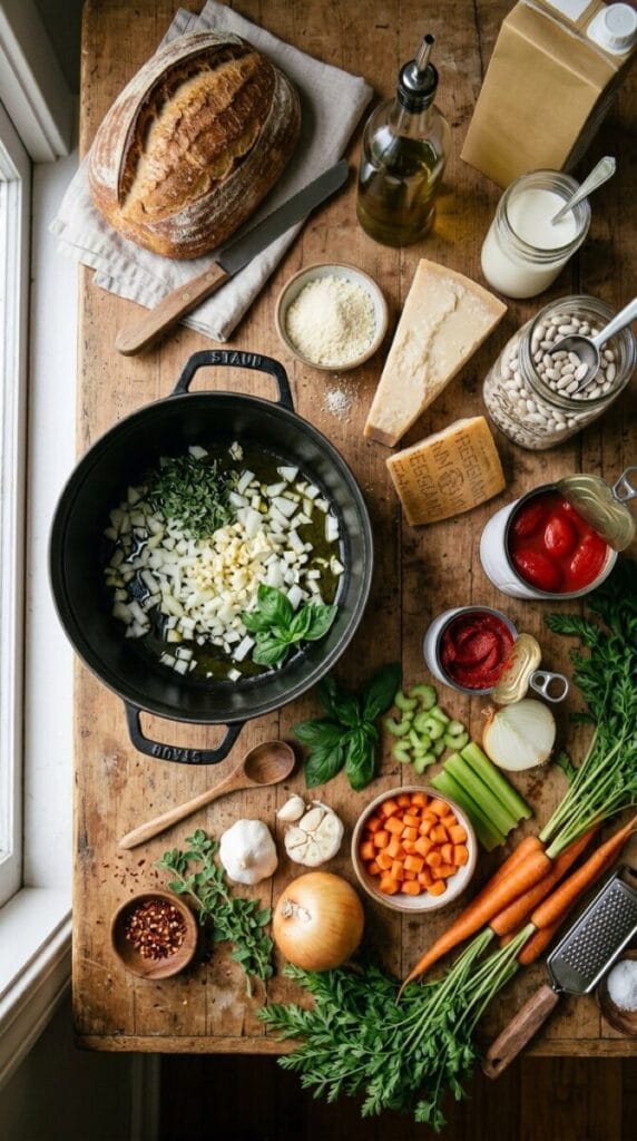 Creamy Parmesan Tomato and Cannellini Bean Soup Recipe