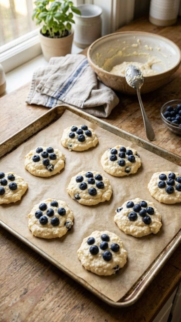 Cottage Cheese Blueberry Cloud Bread