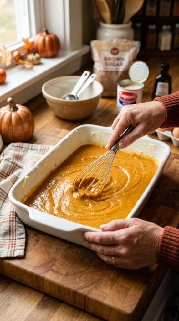Quick One-Pan Creamy Pumpkin Dump Cake for Autumn