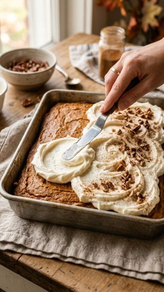 Pumpkin Bars with Cream Cheese Frosting