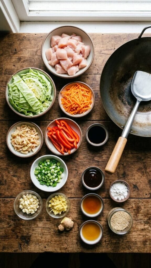 Delicious Chinese Chicken Cabbage Stir-Fry Recipe