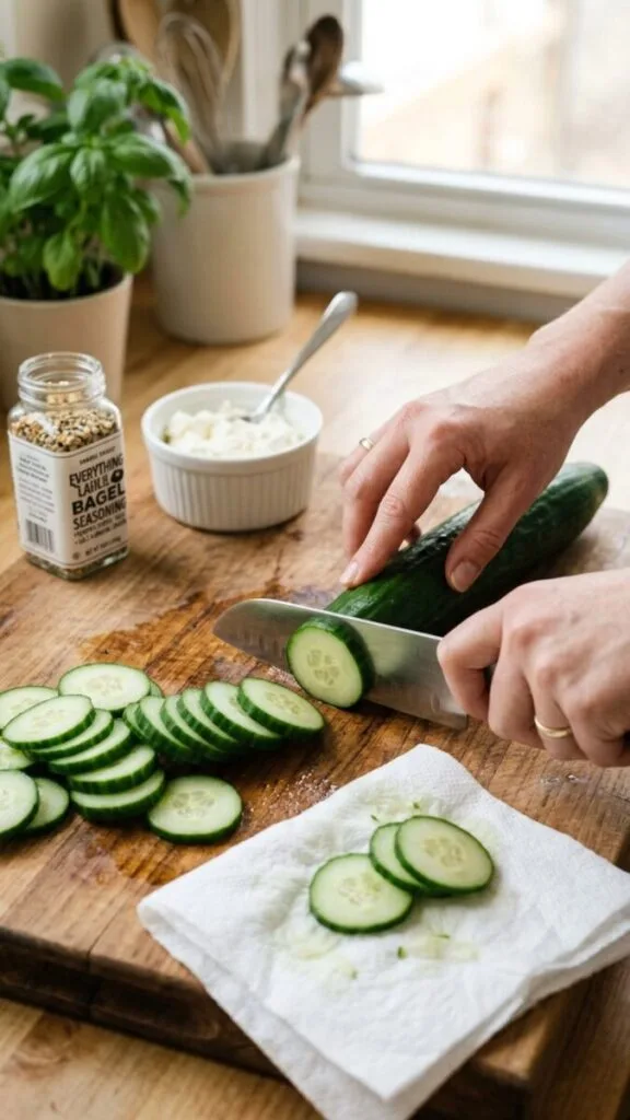 Delicious Everything Bagel Cucumber Bites Recipe