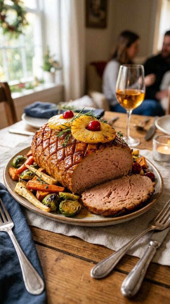 Mouthwatering Vegan Ham with Pineapple Glaze