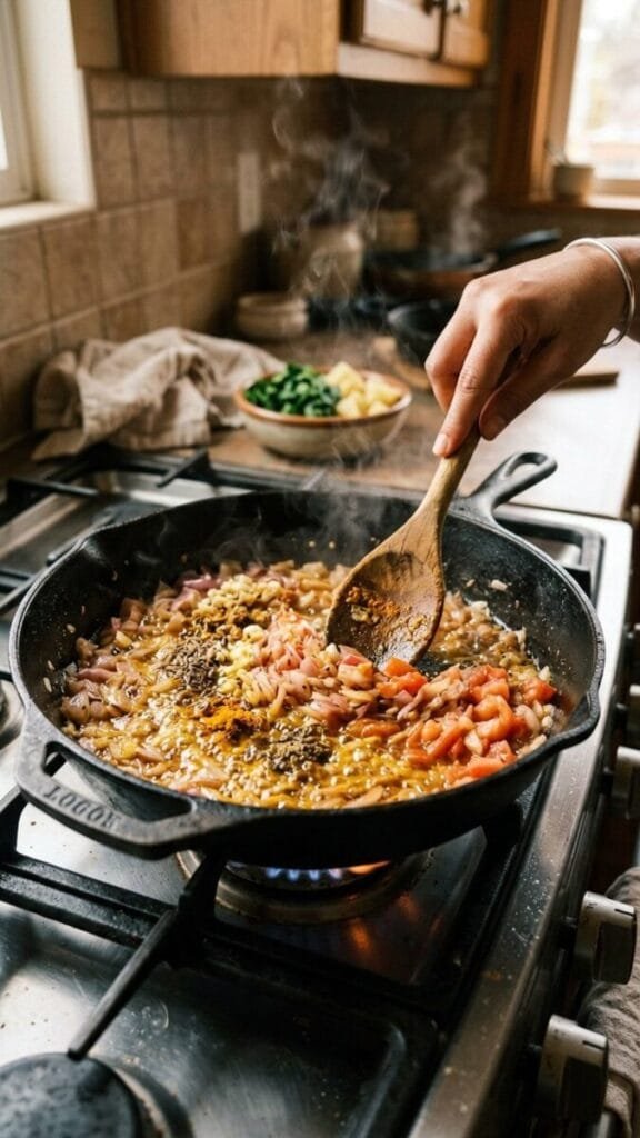 Healthy Potato Spinach Curry