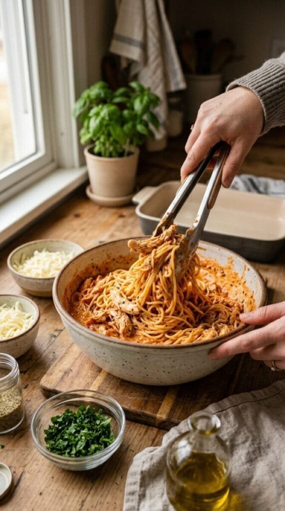 Baked Chicken Spaghetti Recipe