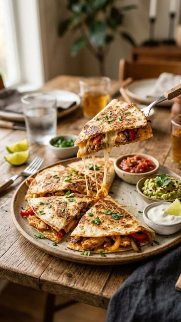 Chicken Quesadillas for Dinner