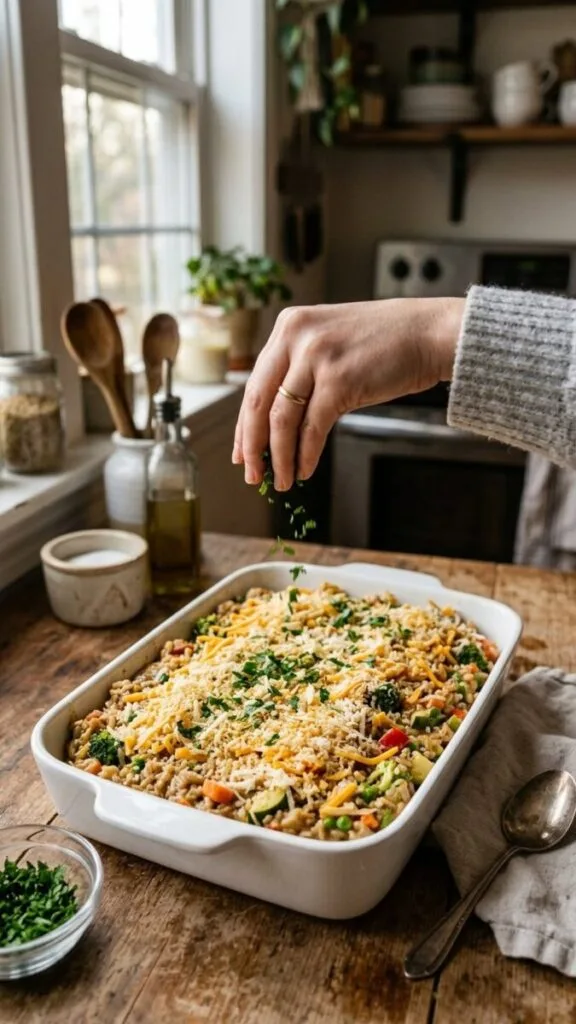 Irresistible 30-Minute Veggie Rice Bake