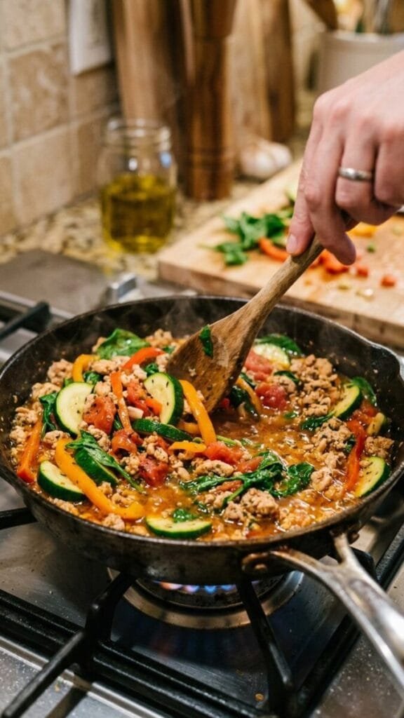 Ground Chicken Skillet