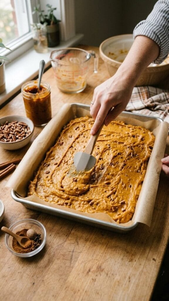 Pumpkin Bars with Cream Cheese Frosting