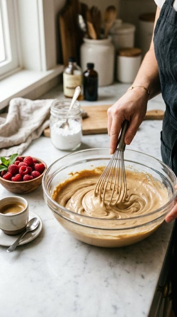 Espresso Mascarpone Mousse With Raspberries