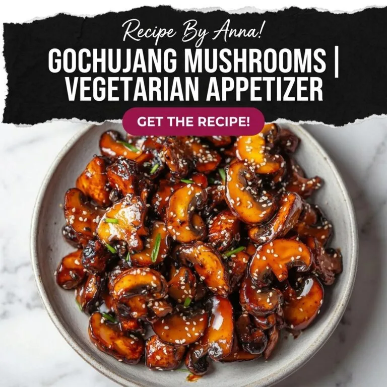 Gochujang Mushrooms — The Vegetarian Appetizer That Steals the Whole Show Gochujang Mushrooms
