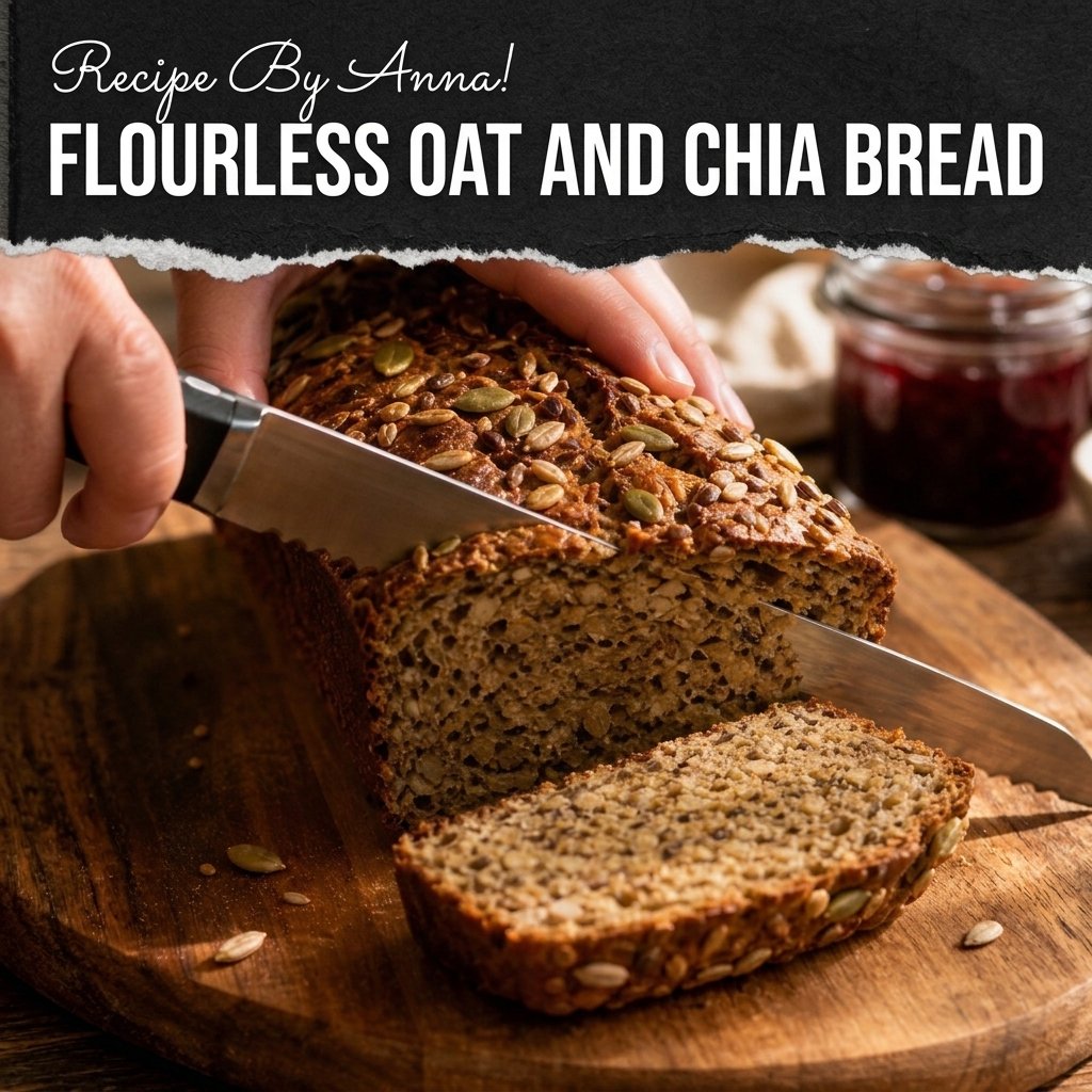 Flourless Oat and Chia Bread