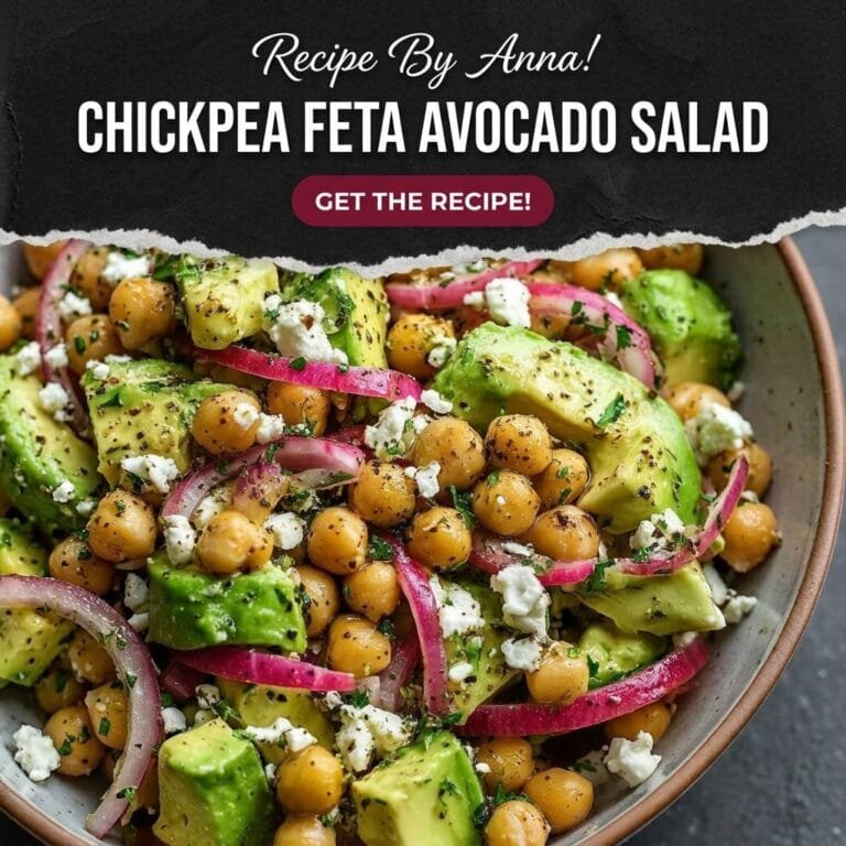 Easy Chickpea Feta Avocado Salad