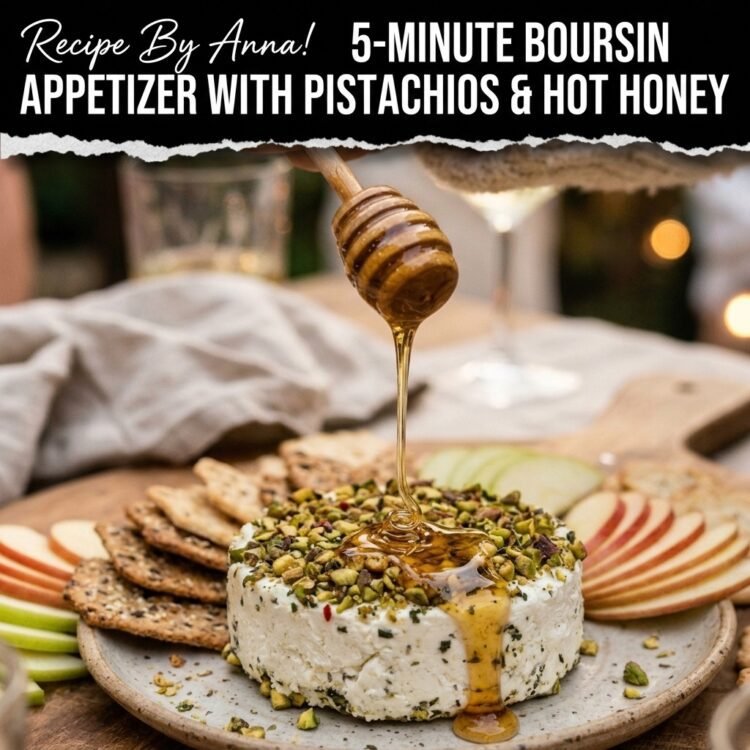Boursin Appetizer with Pistachios & Hot Honey