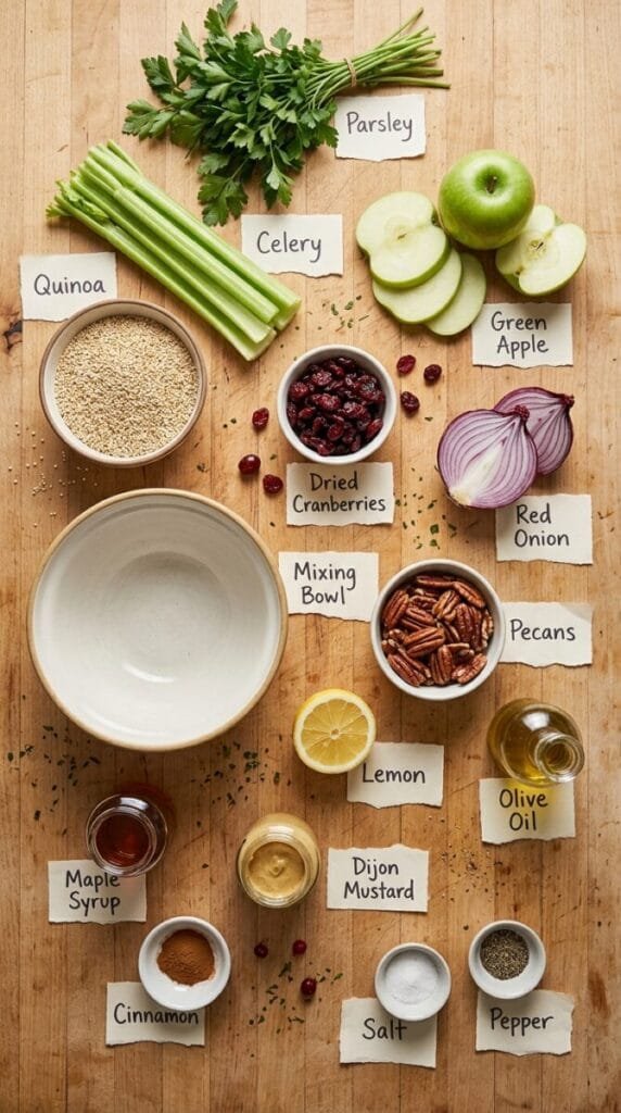 Cranberry Apple Quinoa Salad