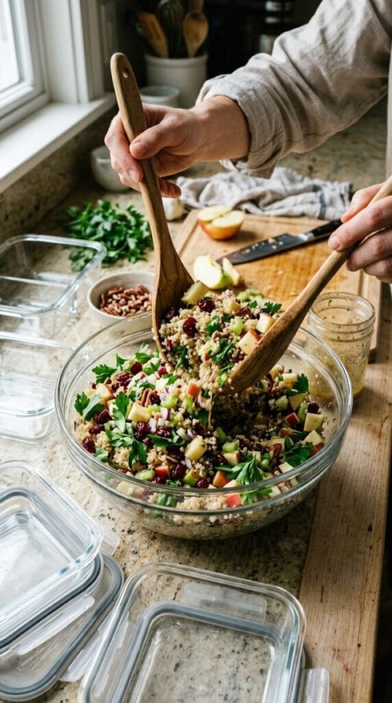 Cranberry Apple Quinoa Salad