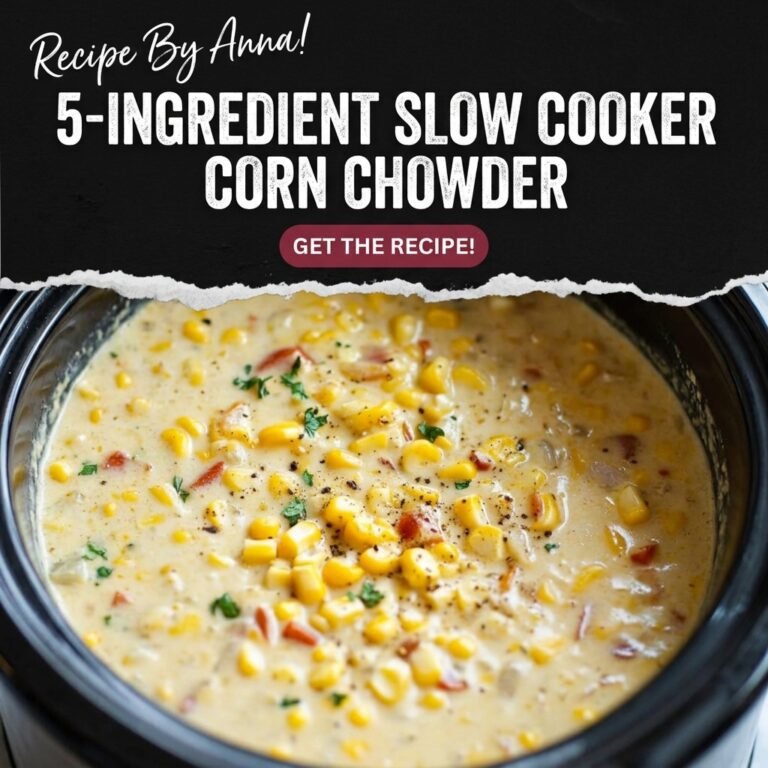 5-Ingredient Slow Cooker Corn Chowder Recipe