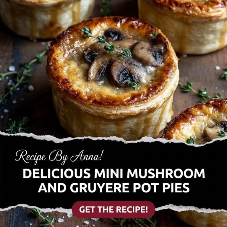 Mini Mushroom and Gruyère Pot Pies