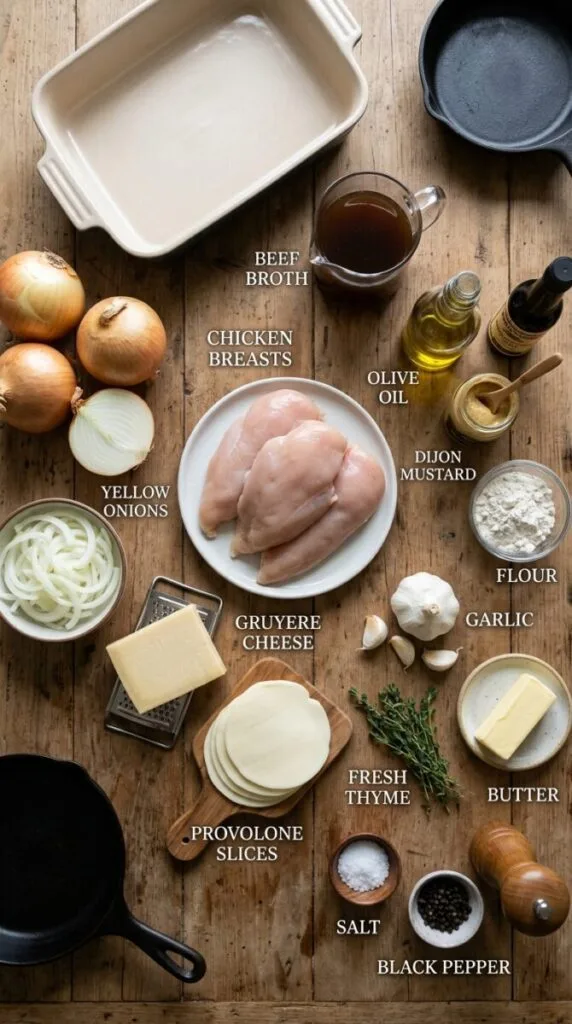 Quick French Onion Chicken Bake