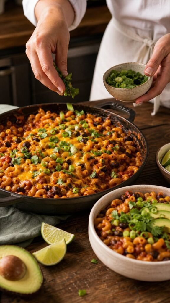 Cozy Vegetarian Chili Mac