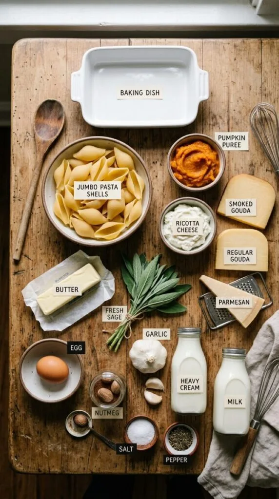Pumpkin & Gouda Stuffed Shells