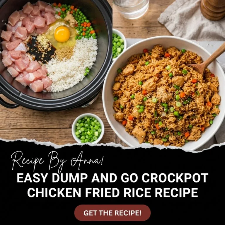 Easy Dump and Go Crockpot Chicken Fried Rice