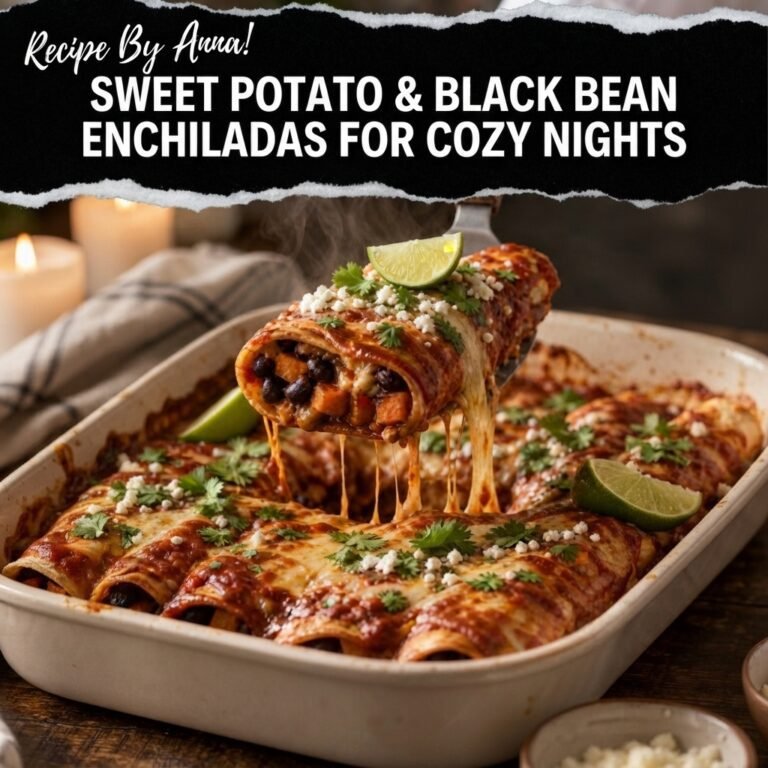 Sweet Potato & Black Bean Enchiladas for Cozy Nights