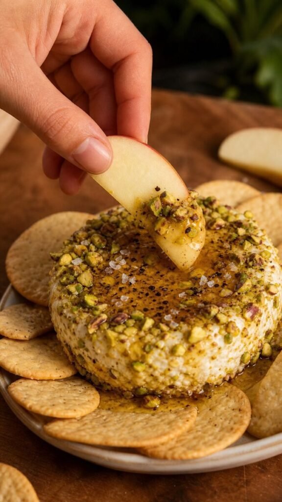 Boursin Appetizer with Pistachios & Hot Honey
