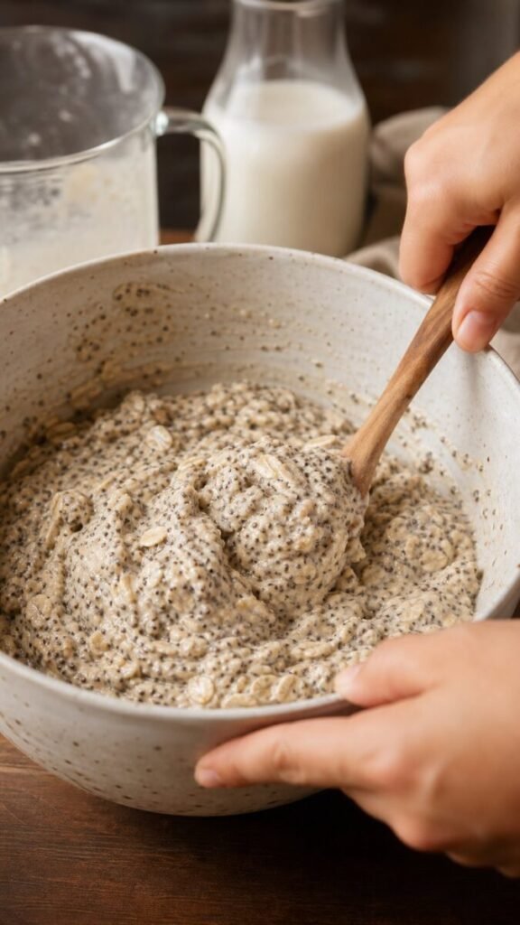 Flourless Oat and Chia Bread