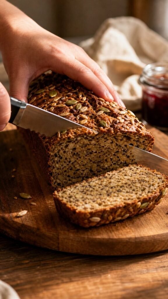 Flourless Oat and Chia Bread