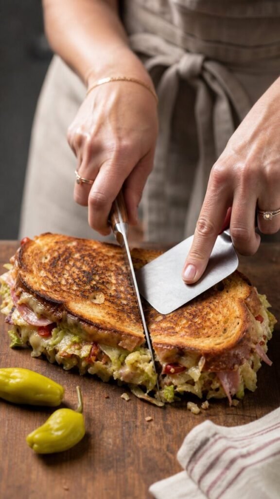 Viral Grinder Grilled Cheese Sandwich
