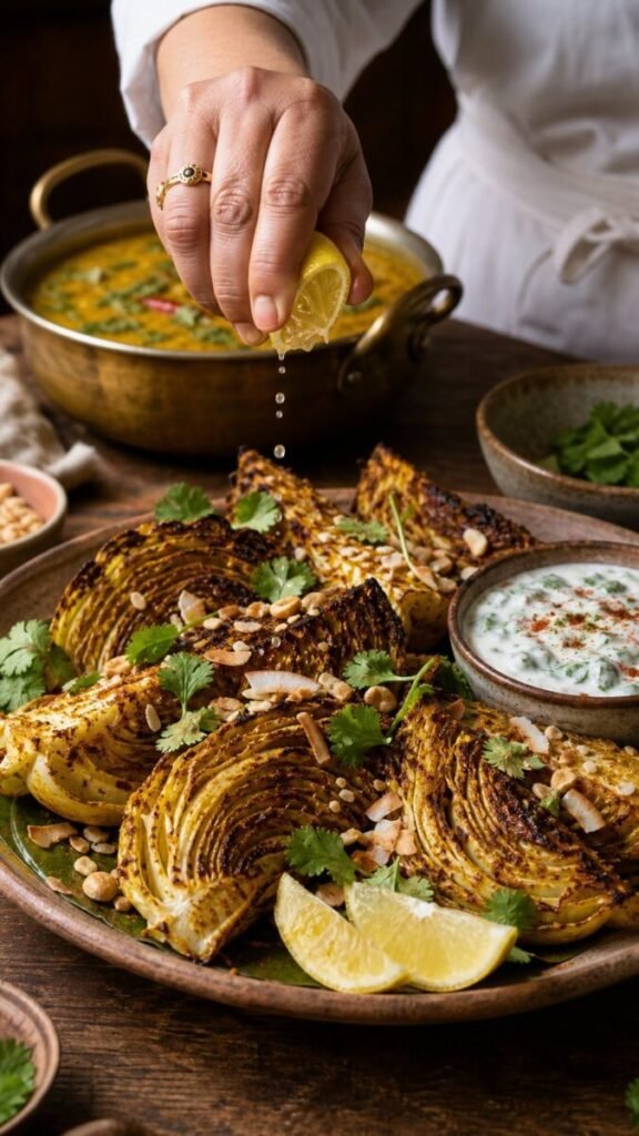 Oven-Baked Indian Cabbage