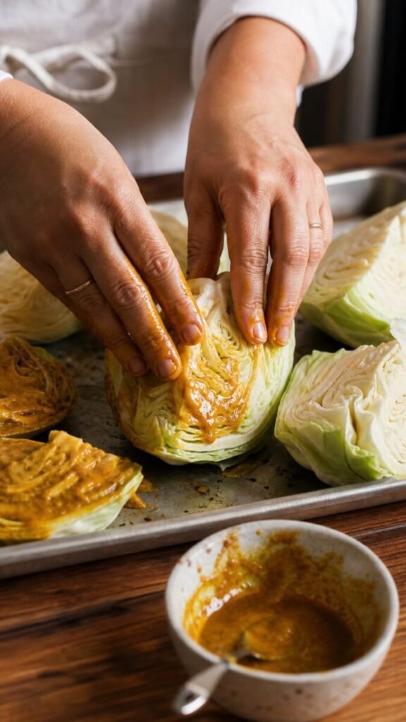 Oven-Baked Indian Cabbage