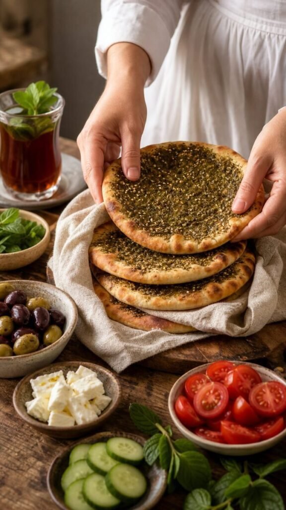 Manakish Zaatar Flatbread