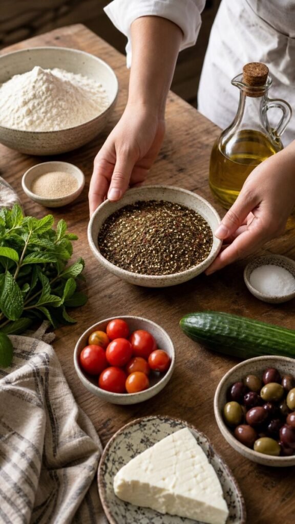 Manakish Zaatar Flatbread