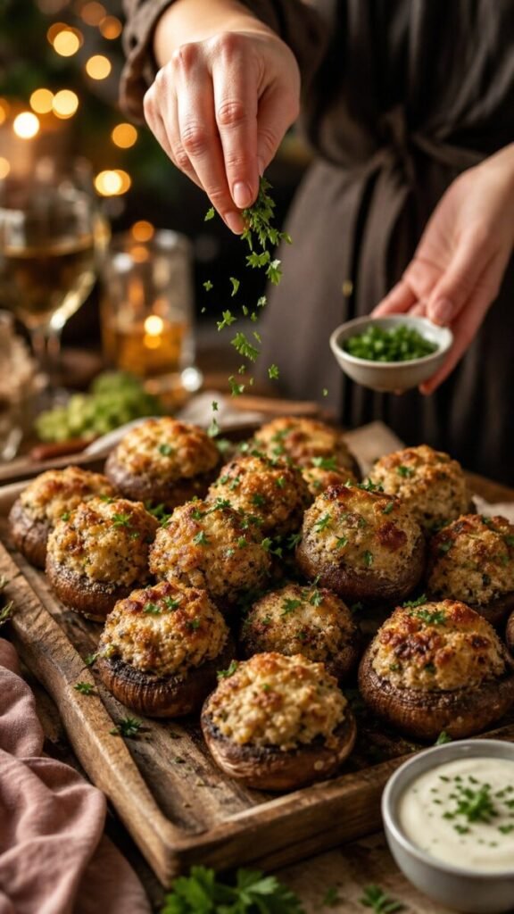 Longhorn Stuffed Mushroom