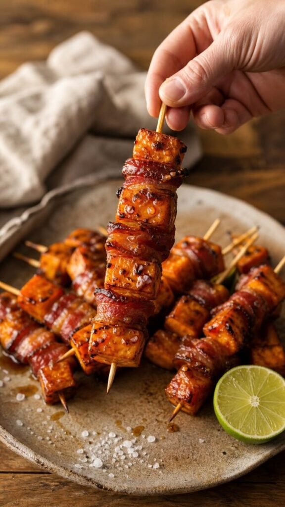 Sweet Potato and Bacon Skewers Recipe