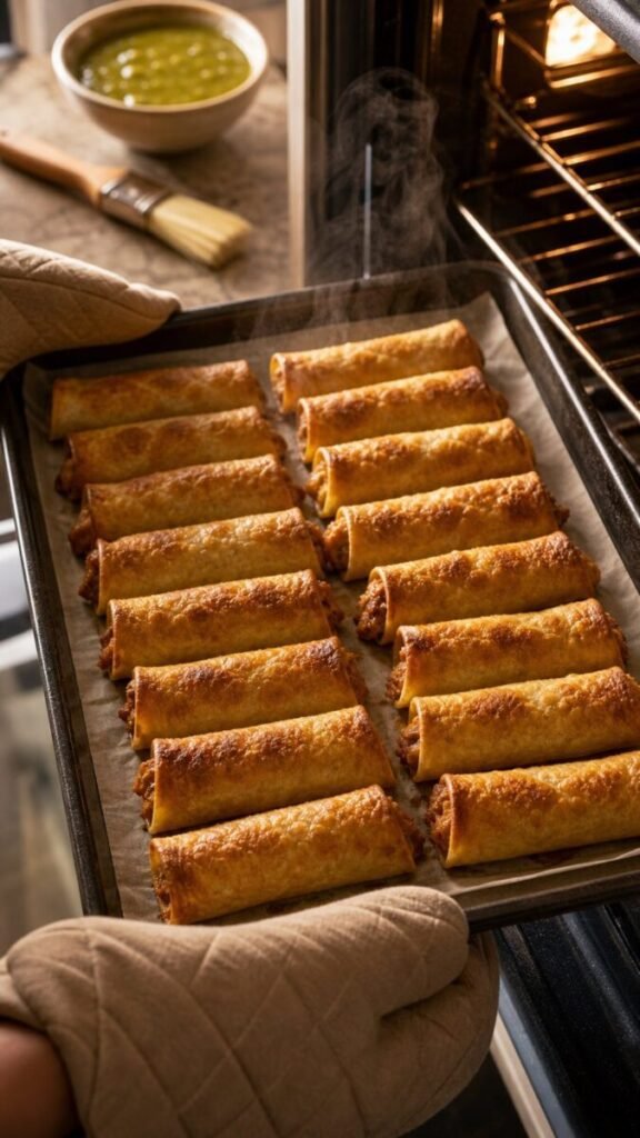 Crispy Chicken Taquitos