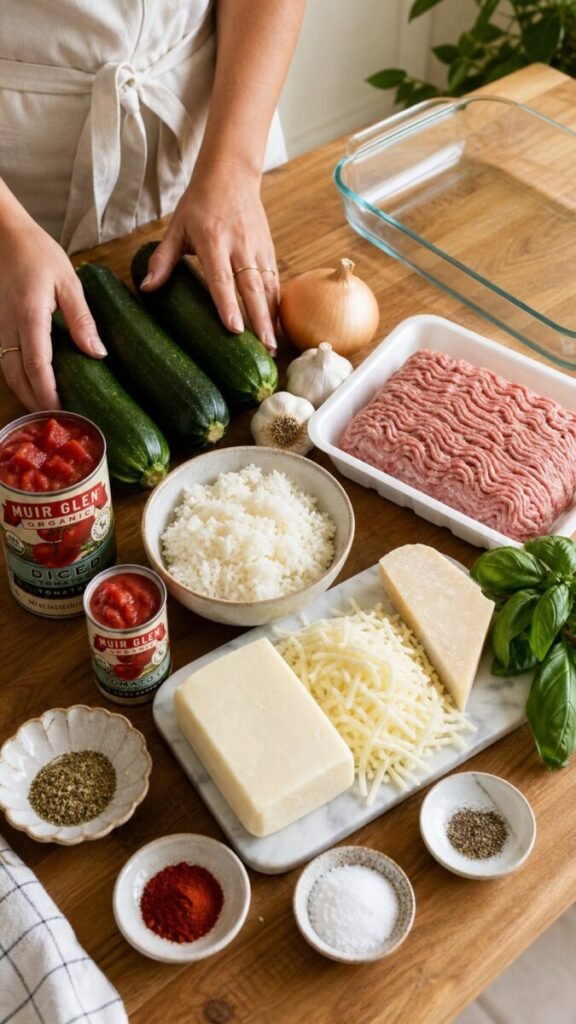 Ground Turkey Zucchini Casserole