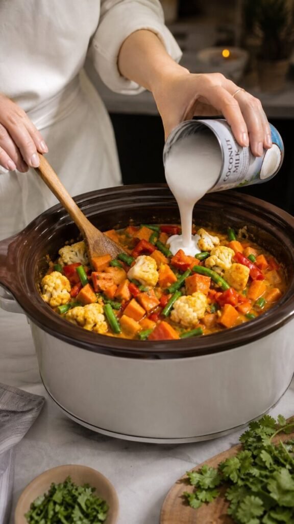 Slow Cooker Vegetable Curry